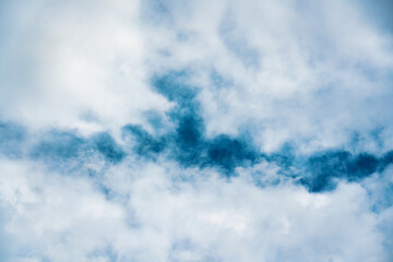 Wall Mural - White cloudy in blue sky background