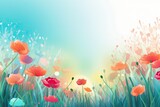 Fototapeta  - Summer Bloom: 4K Elegant Spring Technology Background Featuring Nature's Floral Delights, Generative AI