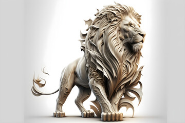 Wall Mural - lion head logo