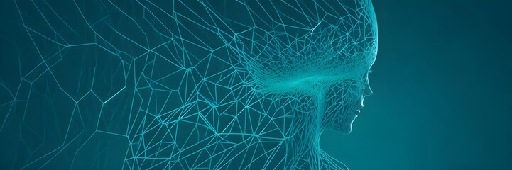 Wall Mural - abstract blue background with lines