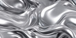© Slanapotam - Abstract 3D Background with flowing liquid metal texture. Seamless silver texture. Generative AI