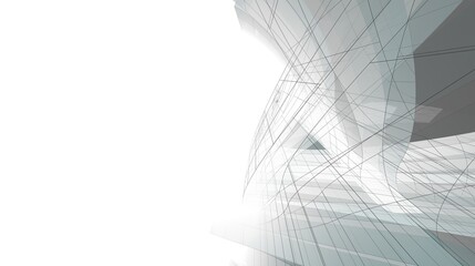 Abstract buildings. Architectural background 3d illustration