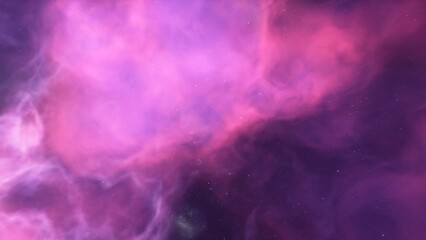 nebula gas cloud in deep outer space, science fiction illustration, colorful space background with stars 3d render
