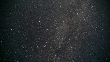 Wall Mural - Dark night sky with bright stars
