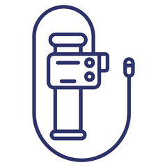 Poster - endoscope, endoscopy, colonoscopy tool line icon