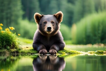 brown bear in the forest