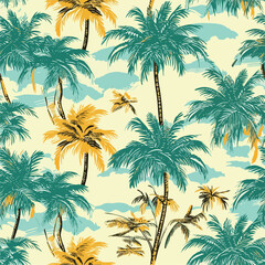 Poster - Seamless Colorful Hawaii Palms Pattern.

Seamless pattern of Hawaii Palms in colorful style. Add color to your digital project with our pattern!