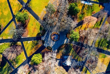 Wall Mural - bird's eye view of the quad at virginia commonwealth university