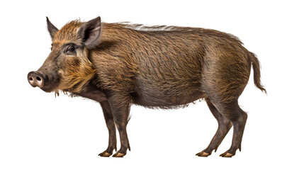 foodphoto wild boar super detail isolated against transparent background