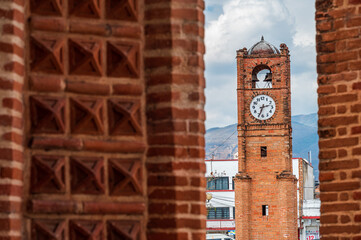 Wall Mural - Clock Tower in Chiapa de Corzo