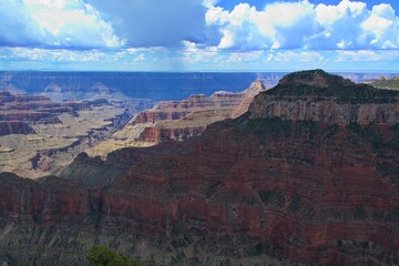 Poster - Beautiful geological formations of Grand Canyon National Park. North Rim, Arizona, United States.