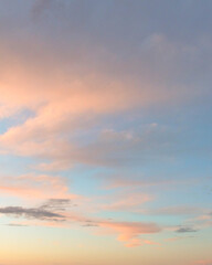 sunset sky and clouds