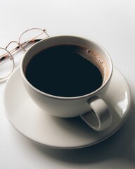 Canvas Print - Vertical shot of a cup of coffee