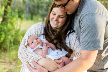 family with a new baby 