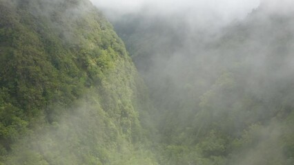 Sticker - Beautiful landscape of green mountains in Madeira Island