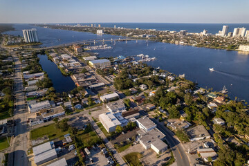 Wall Mural - Aerial drone photo of Daytona Beach, Florida