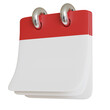 © tongman - Planning schedule icon concept, modern 3d calendar.