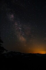 Wall Mural - Beautiful view of a starry sky at night