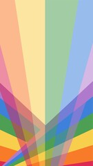 Rainbow gay pride LGBTQIA+ illustration design digital artwork, bright unique art. 