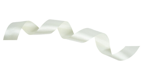 white ribbon on transparent background, elements png image.