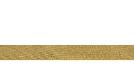 Wall Mural - golden ribbon straight shape on transparent background, PNG image.