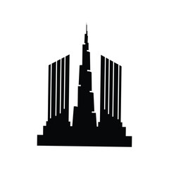 Canvas Print - skyscraper logo icon