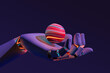 © Marcos Osorio/Stocksy - Robot hand holding an artificial intelligence sphere