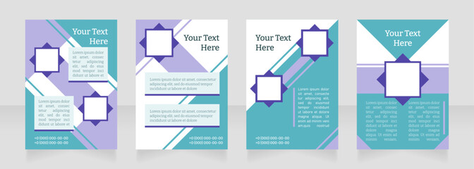 Medical treatment reporting blank brochure layout design. Healthcare. Vertical poster template set with empty copy space for text. Premade corporate reports collection. Editable flyer paper pages