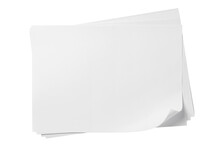 Stack Of Blank Paper Sheets, Cut Out