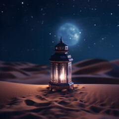 Wall Mural - islam lantern and mosque mubarak background