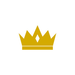 Sticker - Crown icon isolated on transparent background