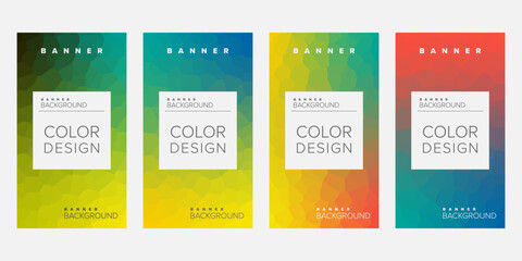 Abstract background banner vector design template, banner for print or web banner with colorful