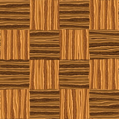 Tonal Brown Wood Grain Textured Checked Pattern