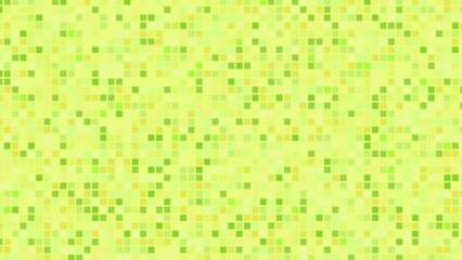 Wall Mural - Green and light green square dots blinking and moving quickly, 4K motion loop background.
