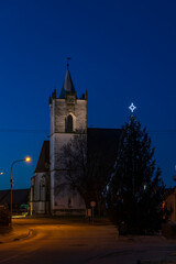 Canvas Print - Pouzdrany church, Southern Moravia, Czech Republic