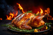 roasted chicken on the grill	
