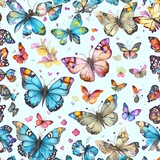 Fototapeta Dziecięca - Beautiful Butterflies Art Work