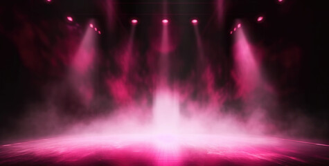 Wall Mural - Pink Stage created with Generative AI Technology, ai, generative