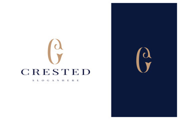 elegant simple minimal luxury letter c logo design