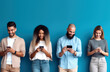 © iDoPixBox - group of people using smartphone, generative ai