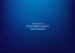 © Ilmi - Abstract dot circle blue background high tech. Concept technology, innovation, big data, Ai, network, business, modern, online