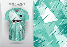 Background For Sports Jersey, Soccer Jersey, Running Jersey, Racing Jersey, Pattern, Mint Green Tone Grain.