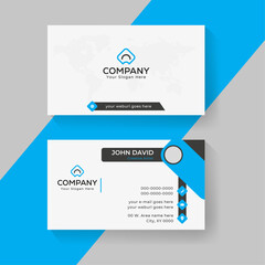 Corporate Business card design template. Identity visiting card - vector  file