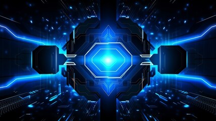 Futuristic cyberspace digital illustration, generative ai