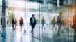© PETR BABKIN - montage of business people at work. Generative Ai.