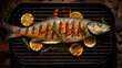 fish on the grill. generative ai