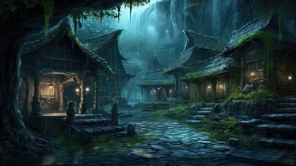 MMORPG game art environment