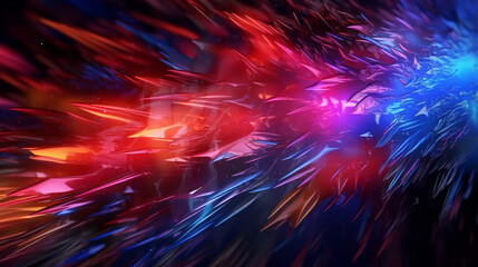 Aufkleber - A vibrant and colorful abstract background. Generative ai