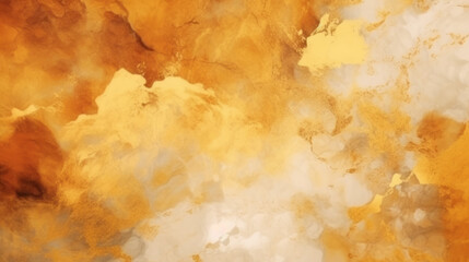 Poster - Yellow watercolor abstract background. Generative ai
