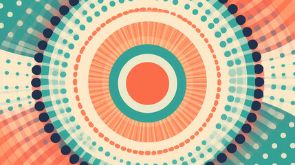 Aufkleber - An abstract background with a circular focal point. Generative ai
